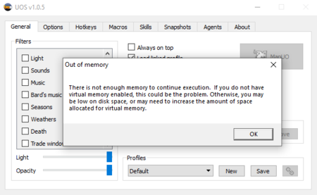 Troubleshooting - UOEvolution Wiki